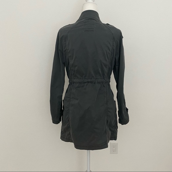 Free People Gray Utility/ Trench/ Military Coat - Picture 3 of 13